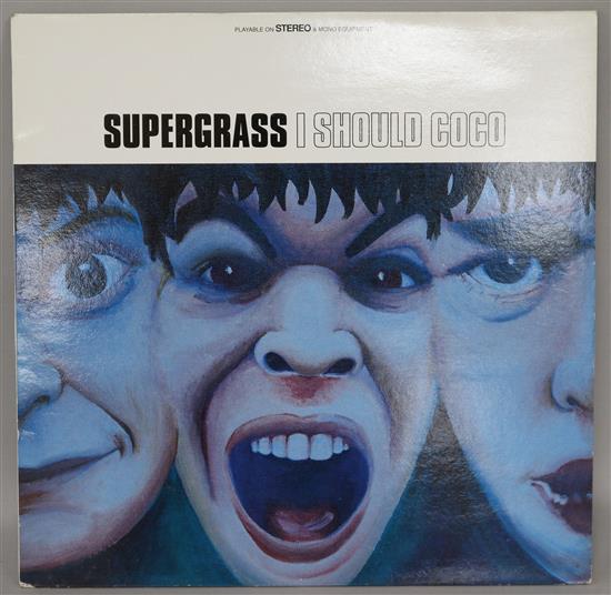 A collection of first press Britpop LPs including Blur, Manic Street Preachers and Supergrass